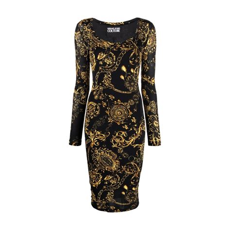 Versace Jeans Couture Long Sleeve Dresses 